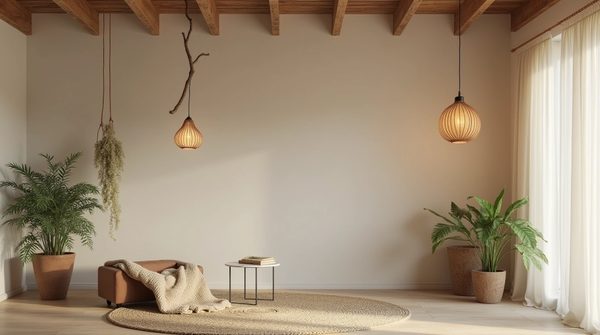 Lampe à suspension boho chic : la touche artisanale et naturelle dans votre intérieur